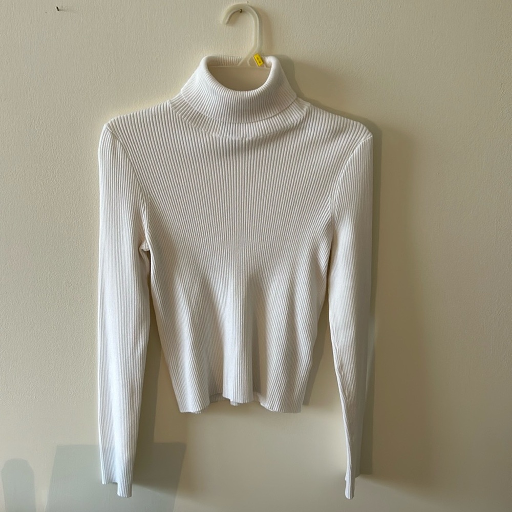 White turtleneck shirt